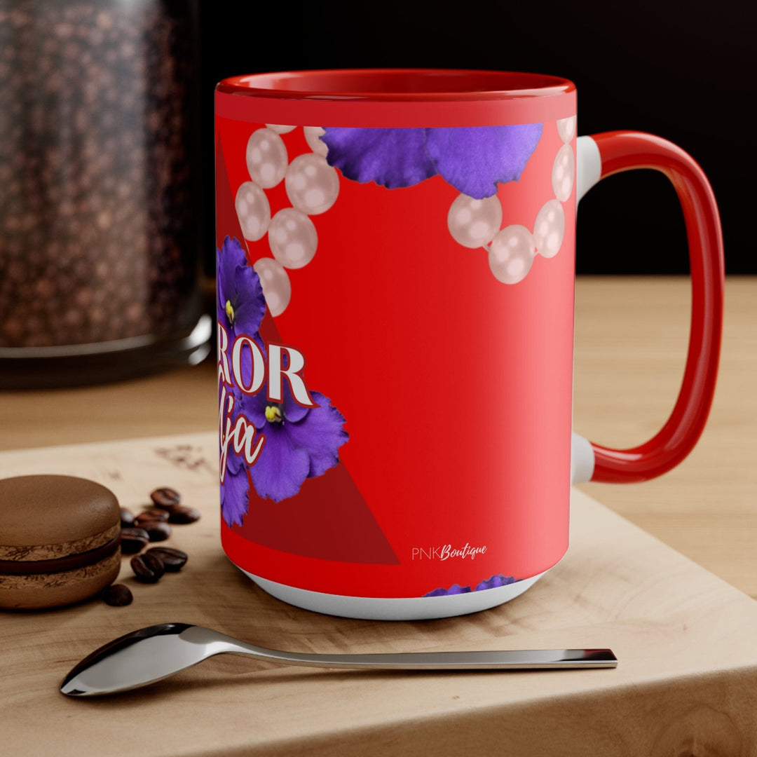 Personalized African Violet Flower Coffee Mug