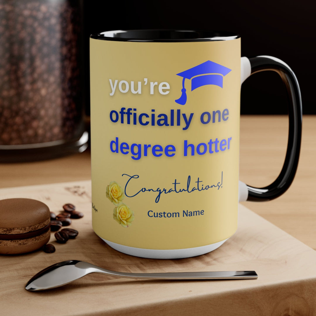 Personalized Blue and Gold Graduation Coffee Mug