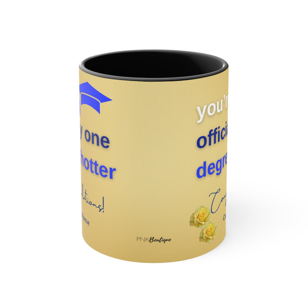 Personalized Blue and Gold Graduation Coffee Mug