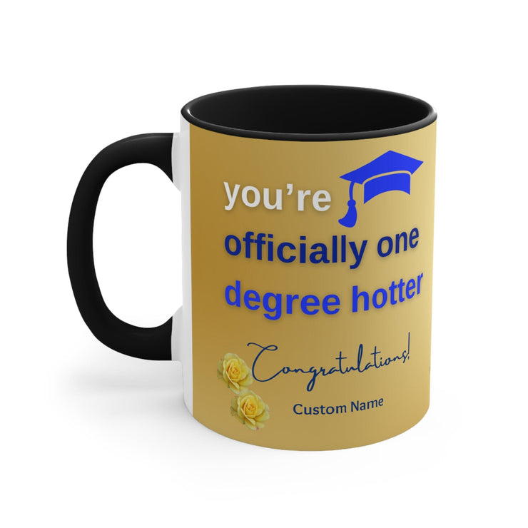 Personalized Blue and Gold Graduation Coffee Mug