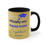 Personalized Blue and Gold Graduation Coffee Mug