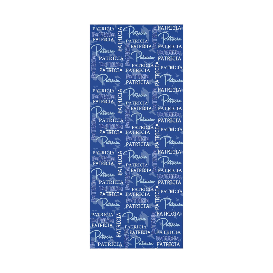 Personalized Blue and White Gift Wrapping Papers