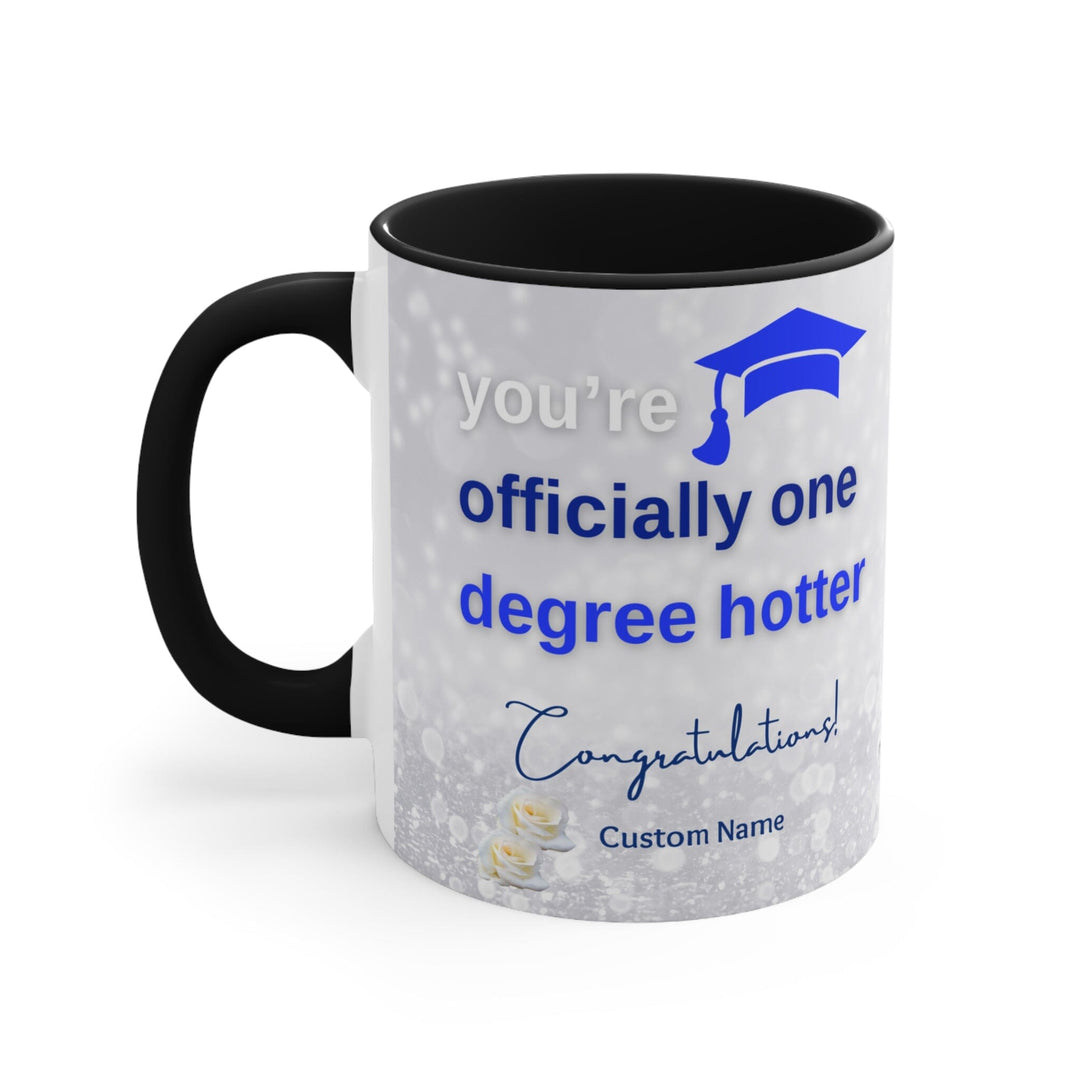 Personalized Blue and White Graduation Coffee Mug