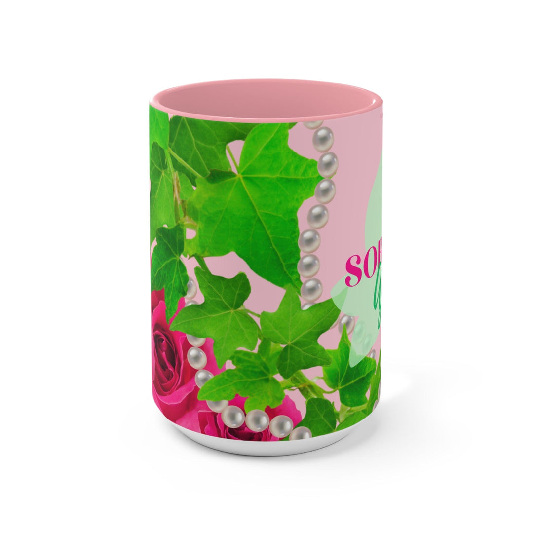 Personalized Ivy and Pearls Coffee Mug