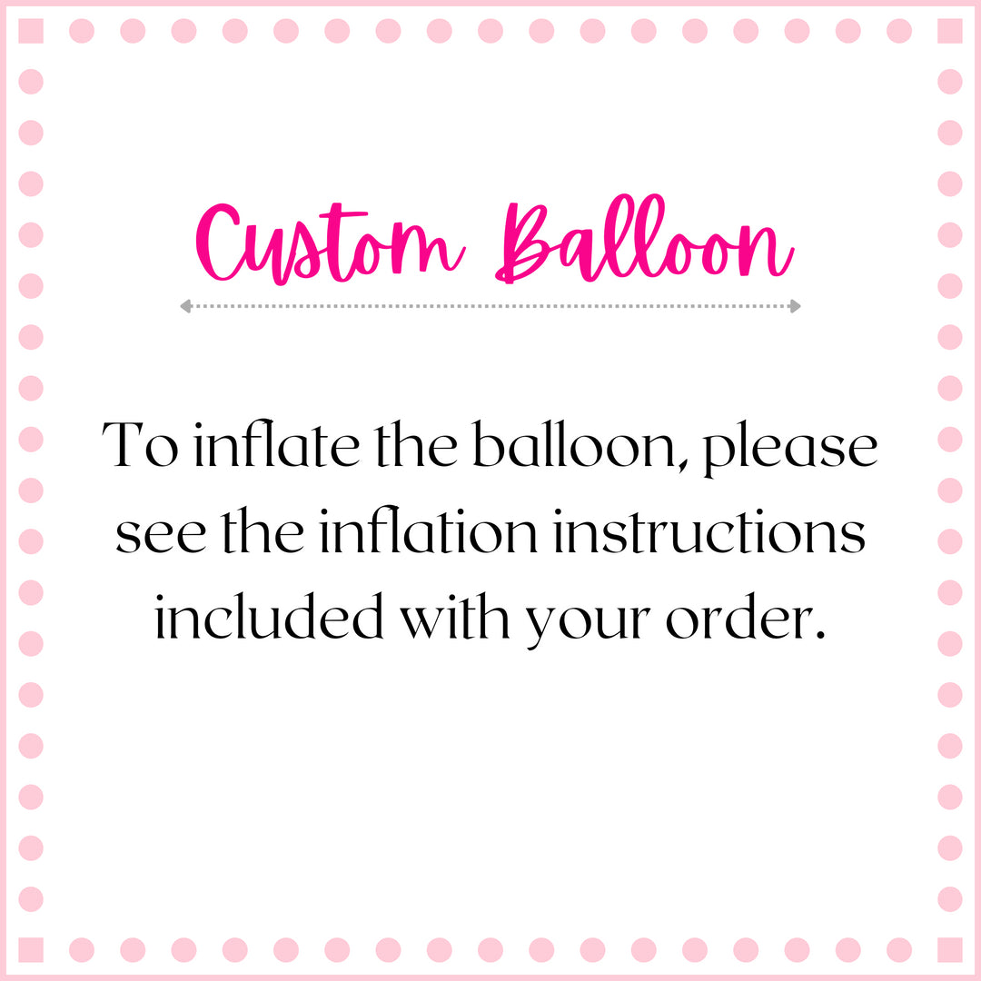 Personalized Pink and Green Graduation Mylar Balloons 11"