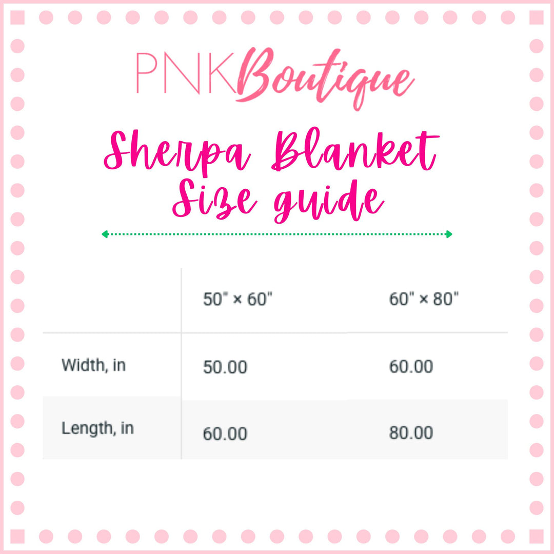 Personalized Pink and Green Graduation Sherpa Fleece Blanket