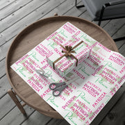 Personalized Pink & Green Wrapping Papers