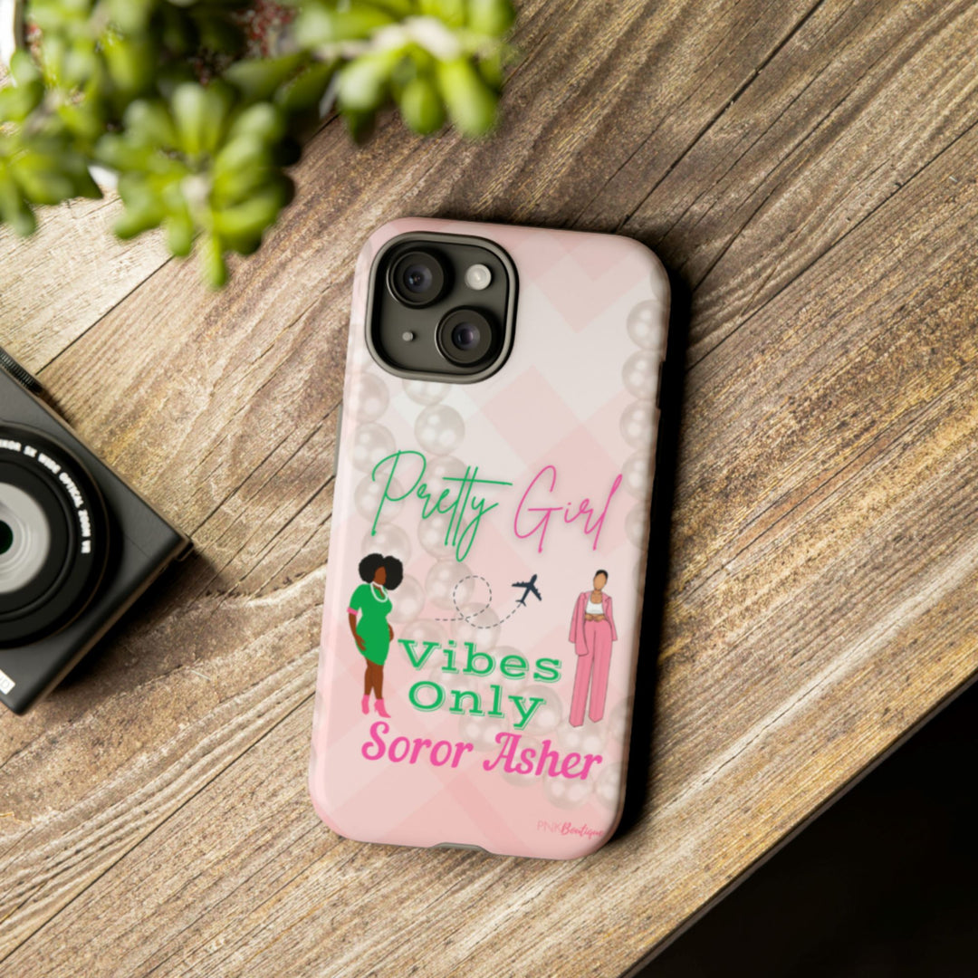 Personalized Pretty Girl Vibes Phone Case – PNK Boutique Personalized Pretty Girl Vibes Phone Case – PNK Boutique