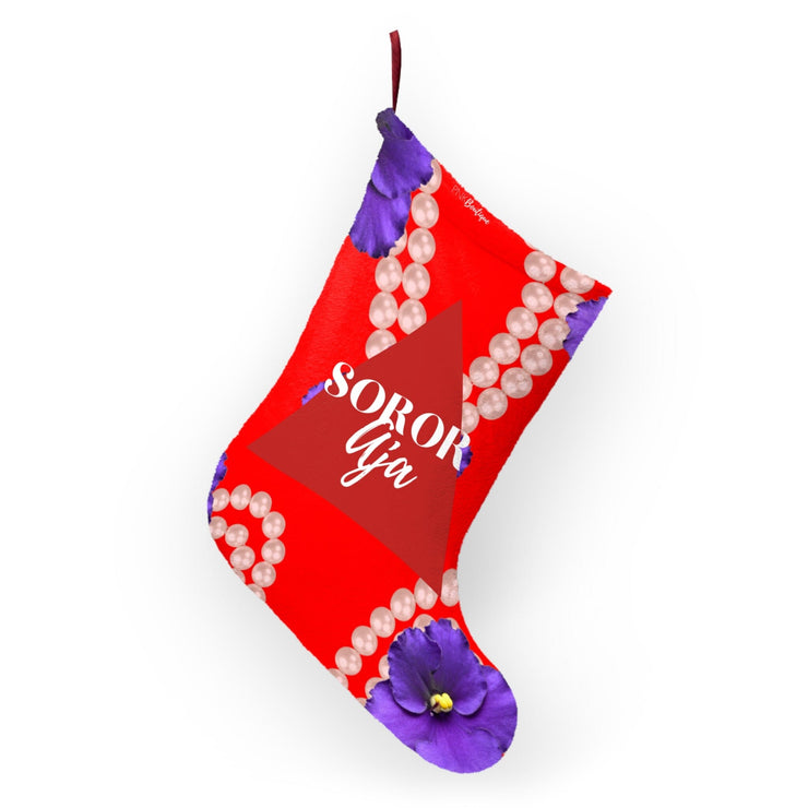 Personalized Red and White Christmas Stocking