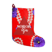 Personalized Red and White Christmas Stocking