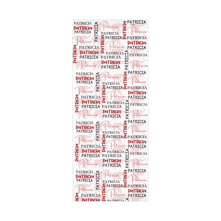 Personalized Red and White Gift Wrapping Papers