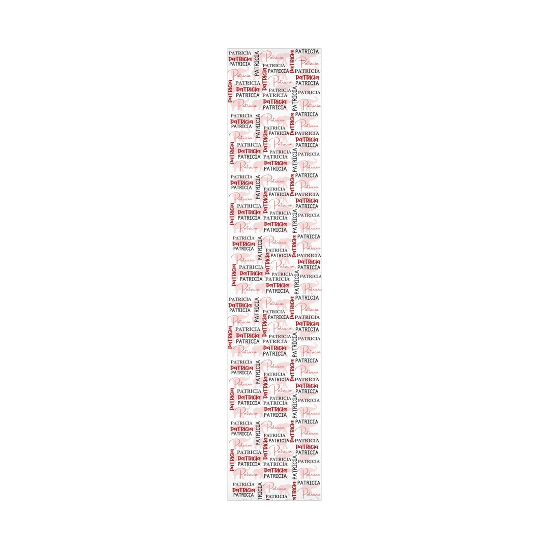 Personalized Red and White Gift Wrapping Papers