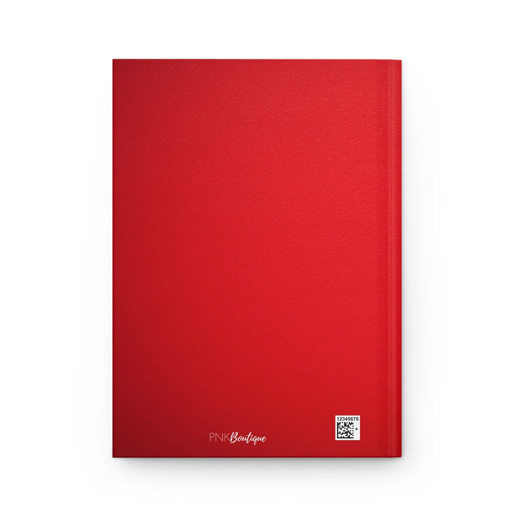 Personalized Red and White Graduation Hardcover Journal
