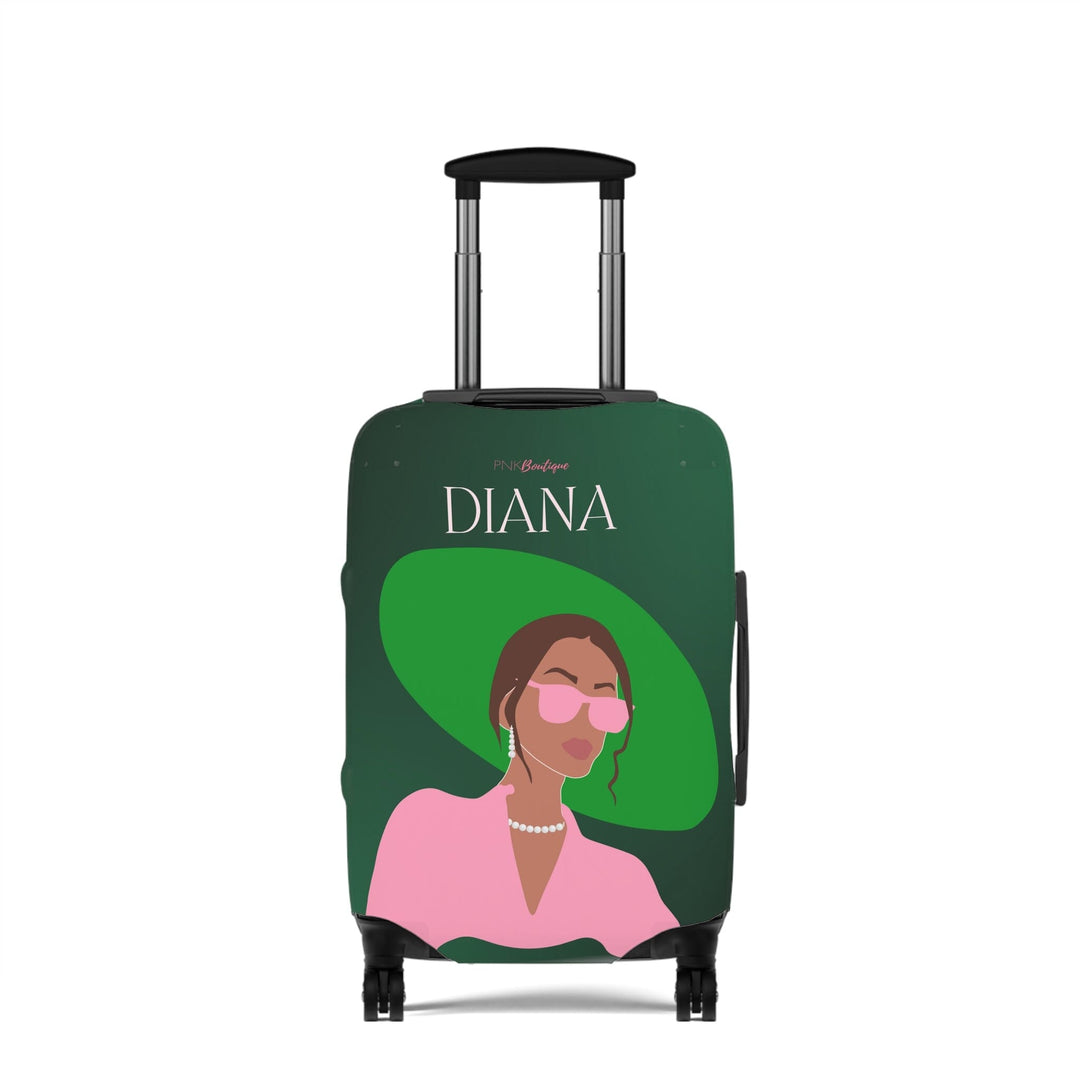 Pink and Green Affair Luggage Cover