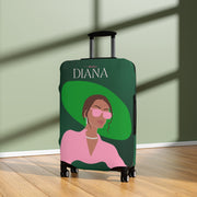 Pink and Green Affair Luggage Cover