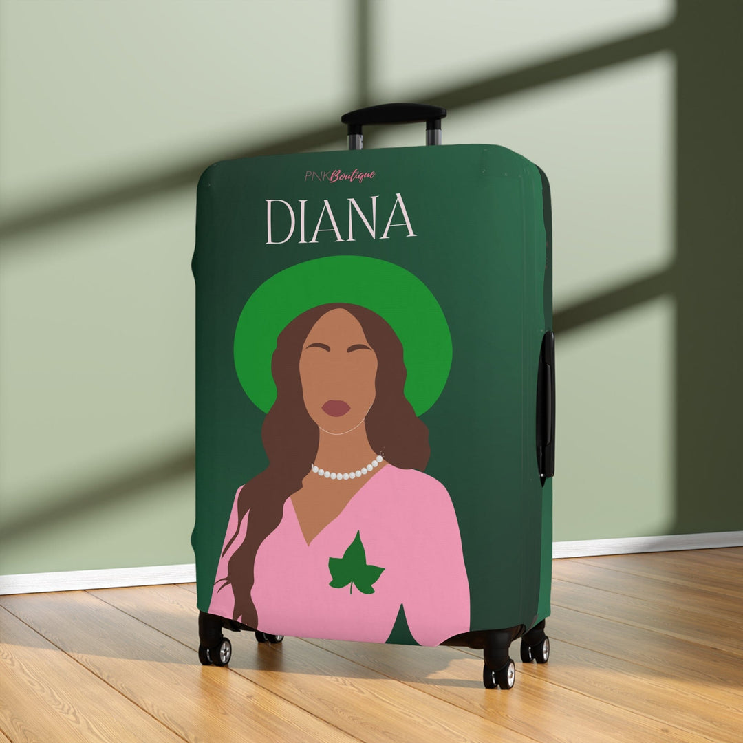 Pink and Green Affair Luggage Cover