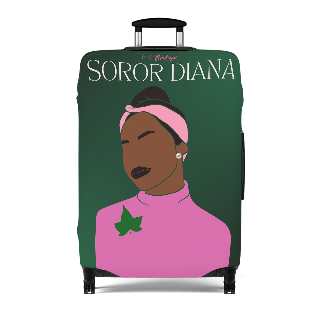 Pink and Green Affair Luggage Cover