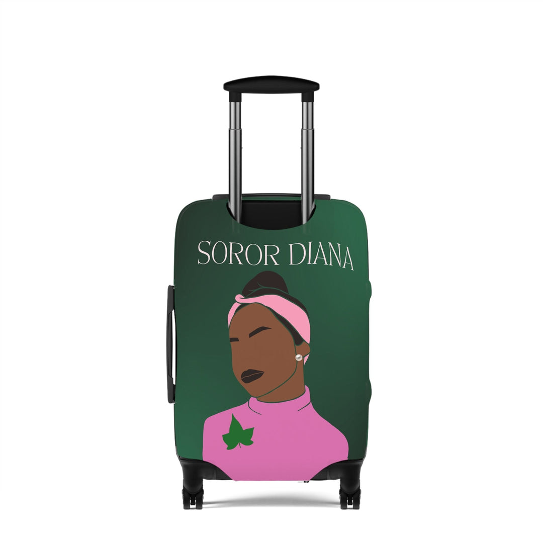 Pink and Green Affair Luggage Cover