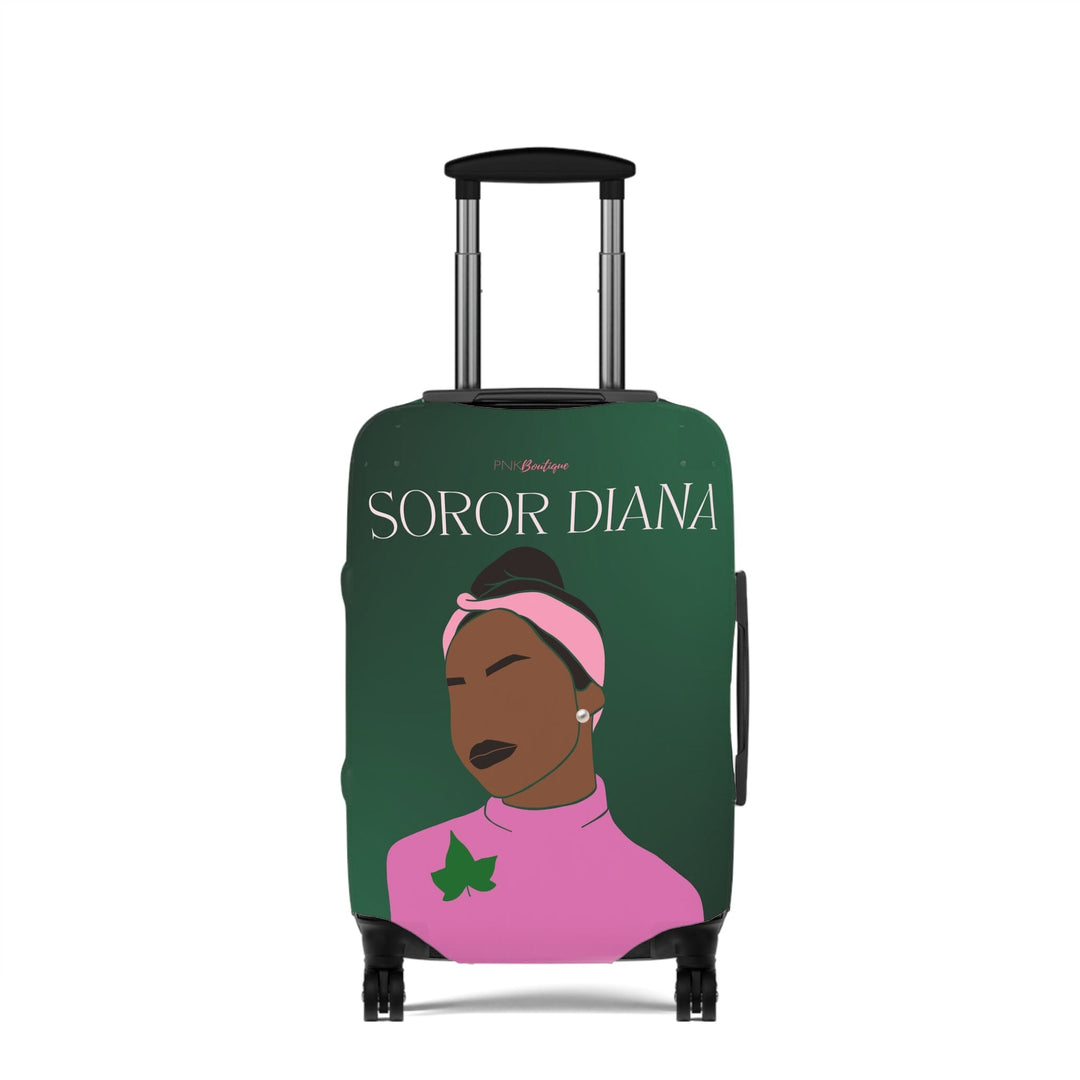 Pink and Green Affair Luggage Cover