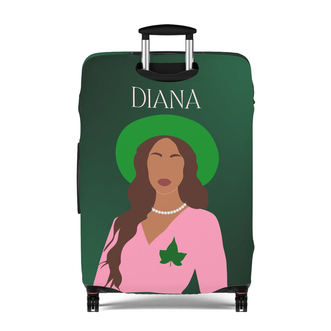 Pink and Green Affair Luggage Cover