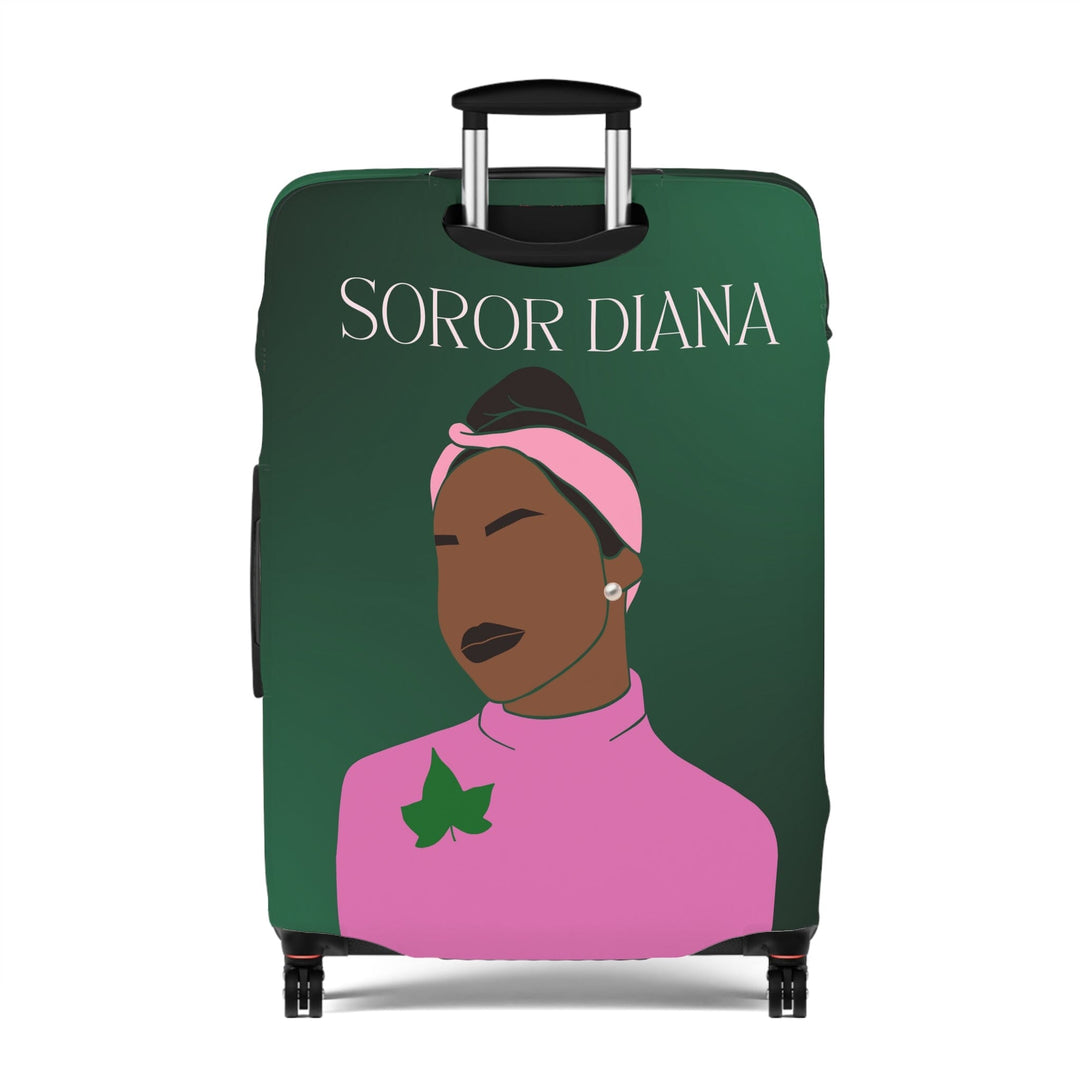 Pink and Green Affair Luggage Cover