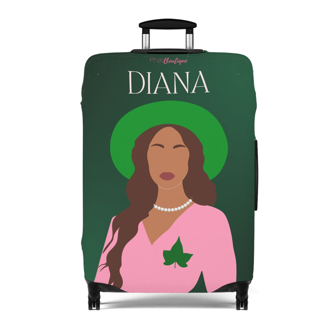 Pink and Green Affair Luggage Cover