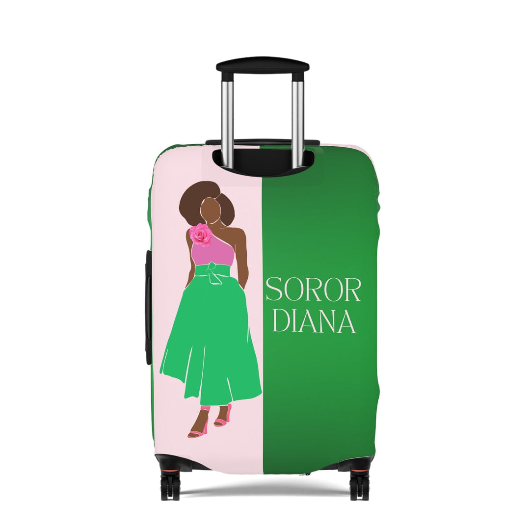 Pink and Green Affair Luggage Cover