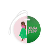 Pink and Green Affair Luggage Tag