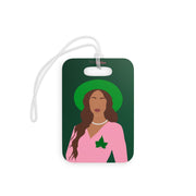 Pink and Green Affair Luggage Tag