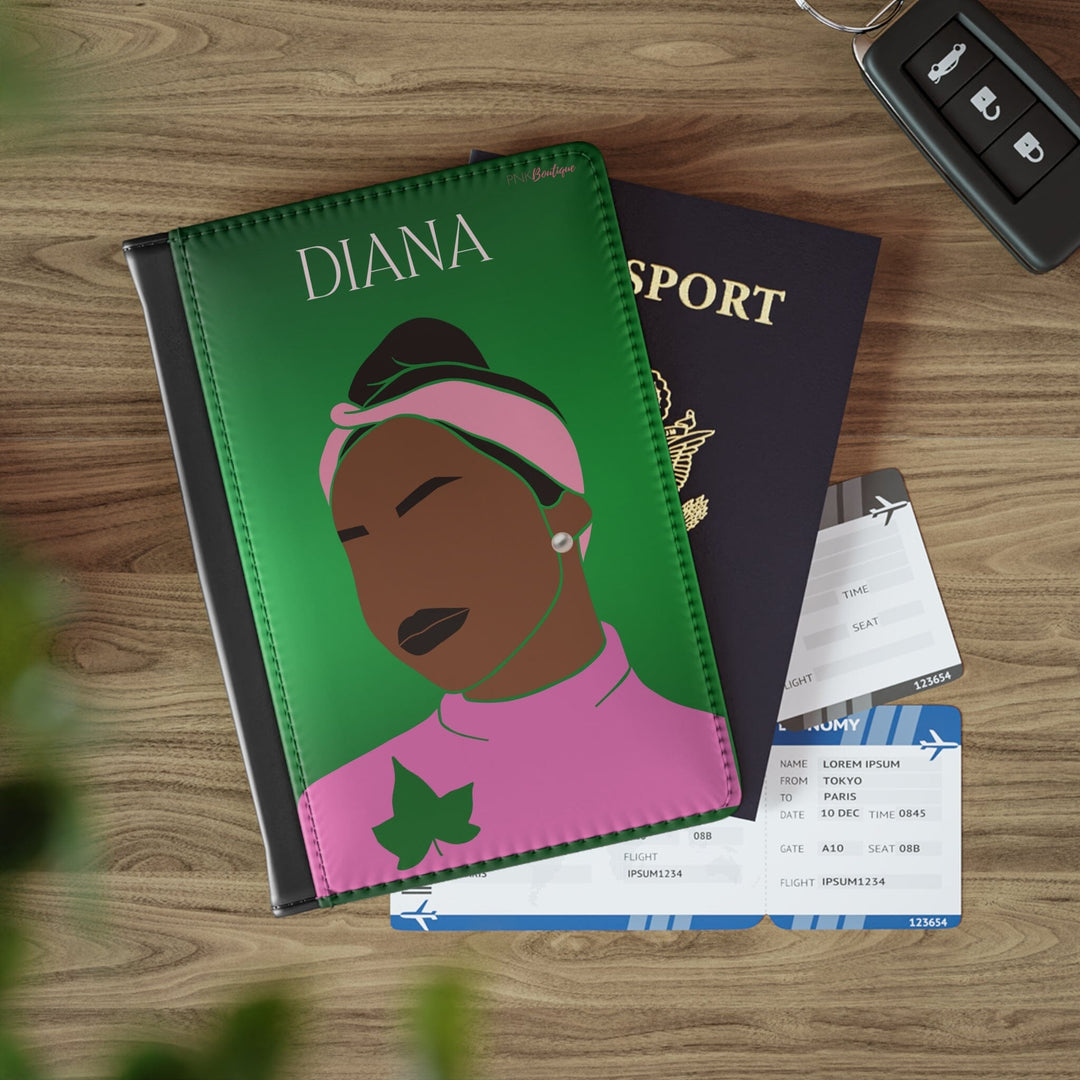 Pink and Green Affair Passport Cover