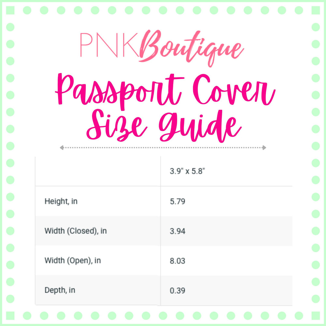 Pink and Green Affair Passport Cover