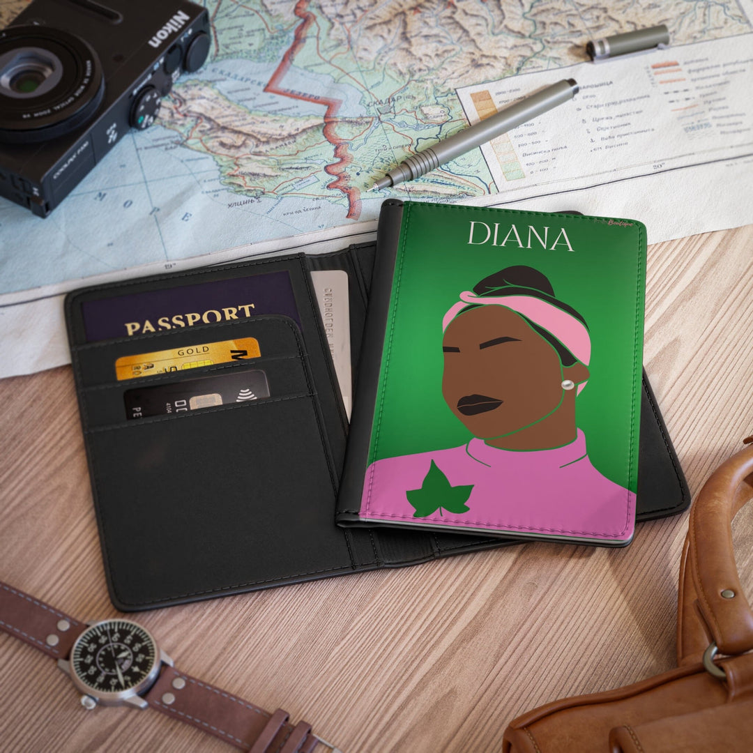 Pink and Green Affair Passport Cover