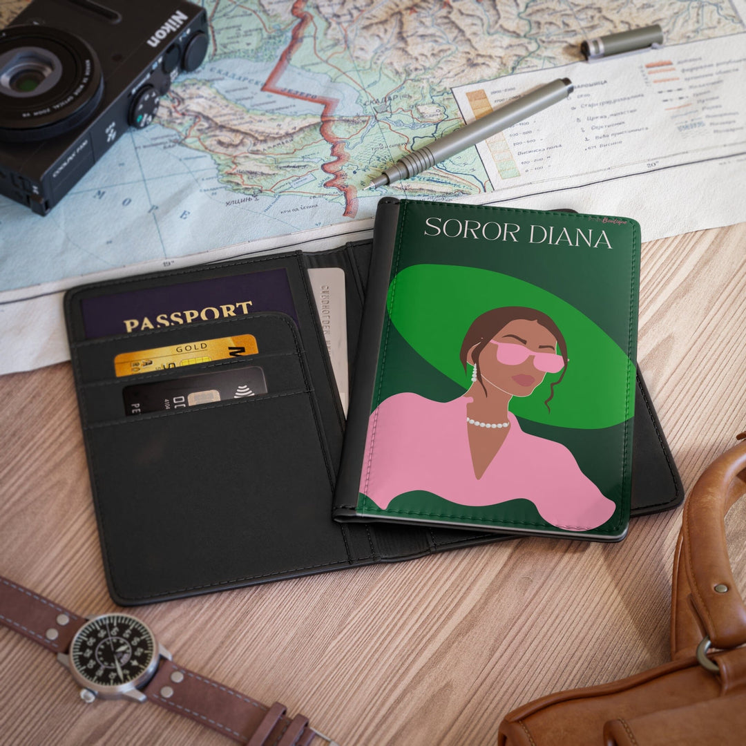 Pink and Green Affair Passport Cover