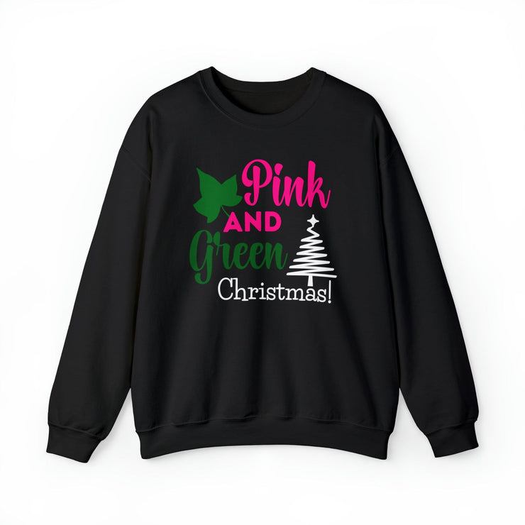 Pink and Green Christmas Sweatshirt