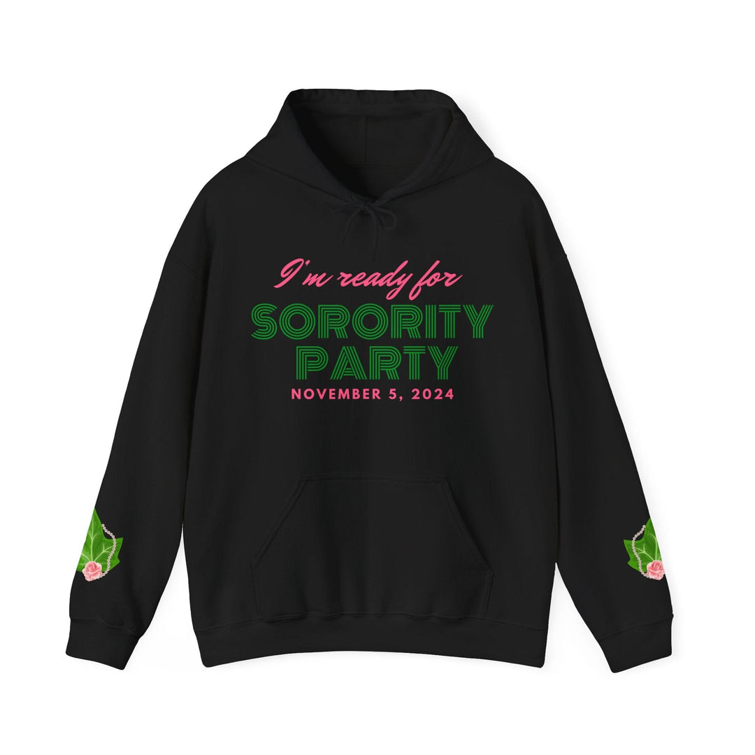 Pink and Green I'm Ready for Sorority Party Kamala Hoodie Sweatshirt