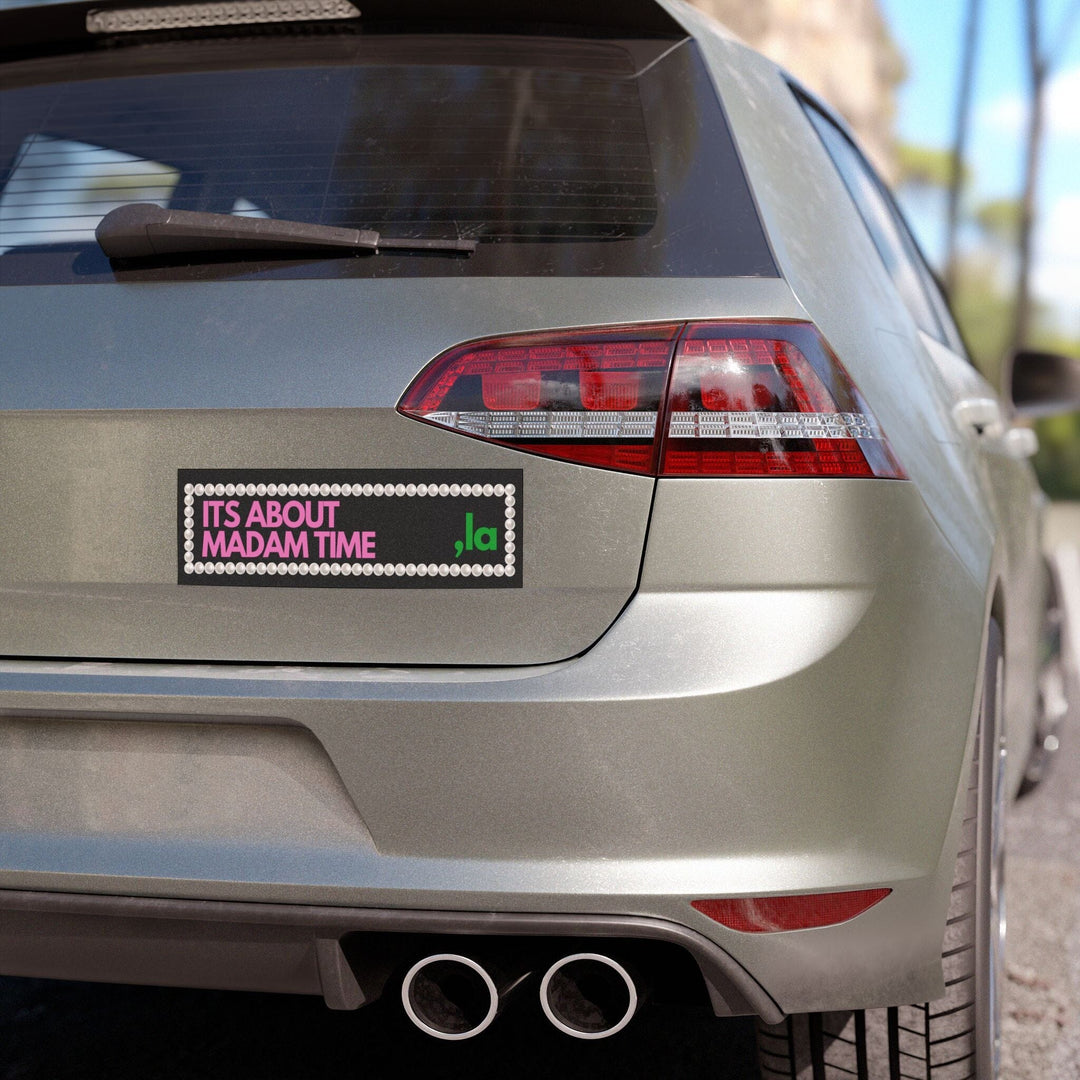 Pink and Green Its About Madam Time Kamala Harris Car Magnets