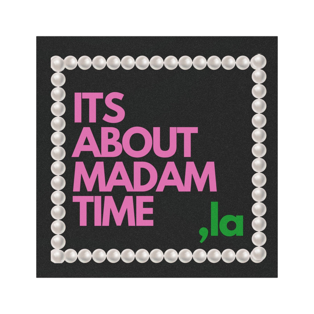 Pink and Green Its About Madam Time Kamala Harris Car Magnets