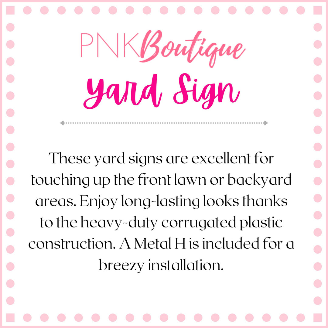 Pink and Green Its About Madam Time Yard Sign