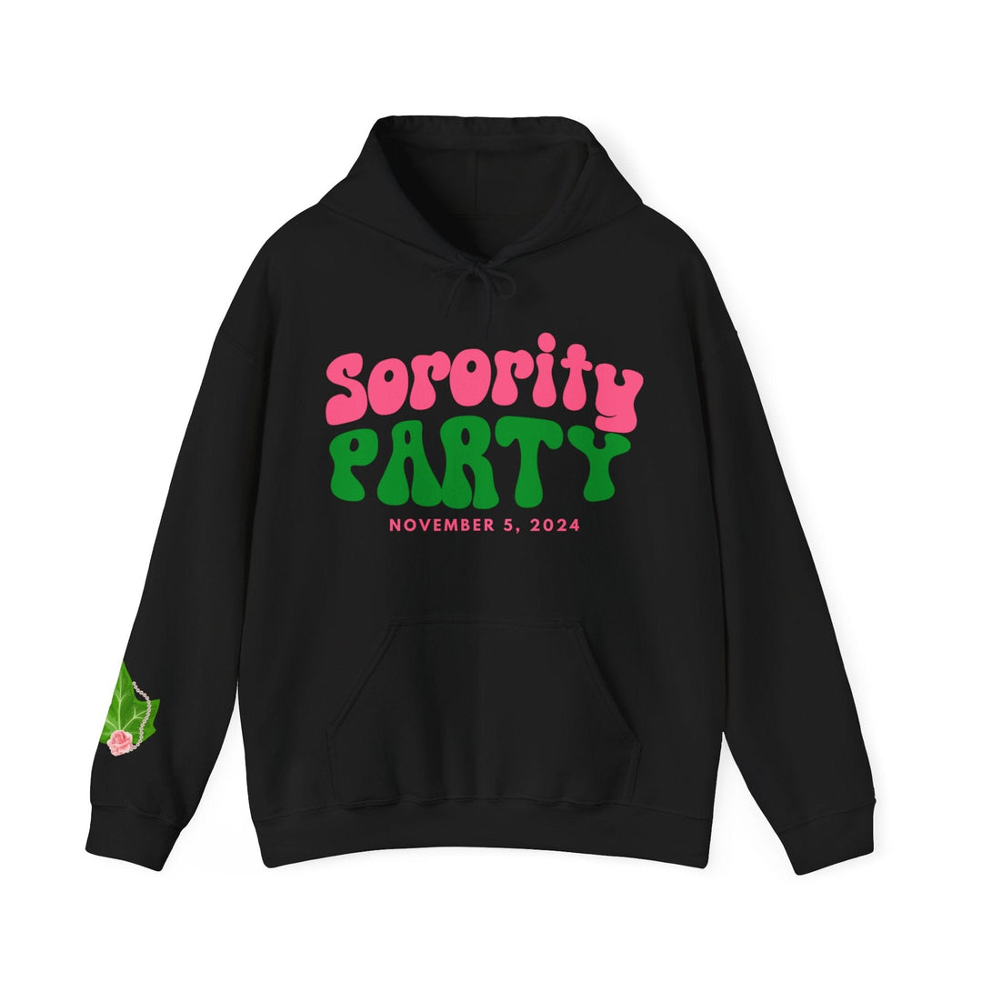 Pink and Green Sorority Party Kamala Hoodie Sweatshirt