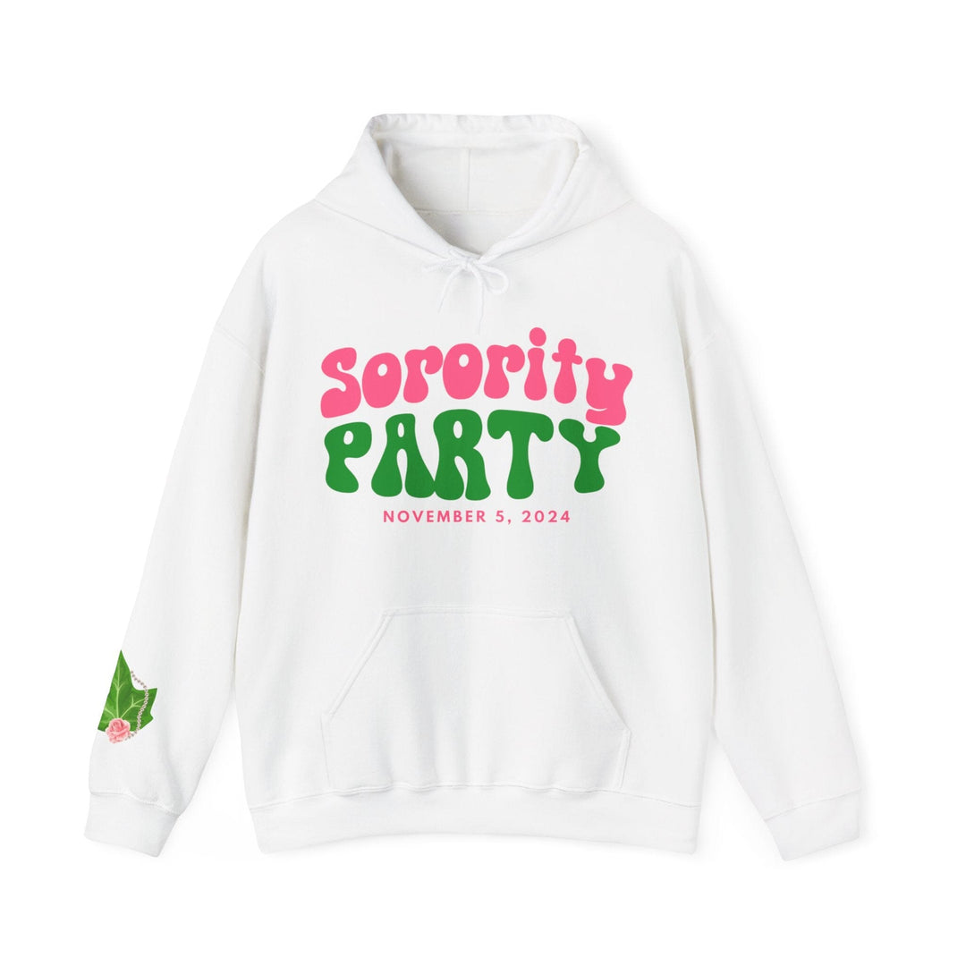 Pink and Green Sorority Party Kamala Hoodie Sweatshirt