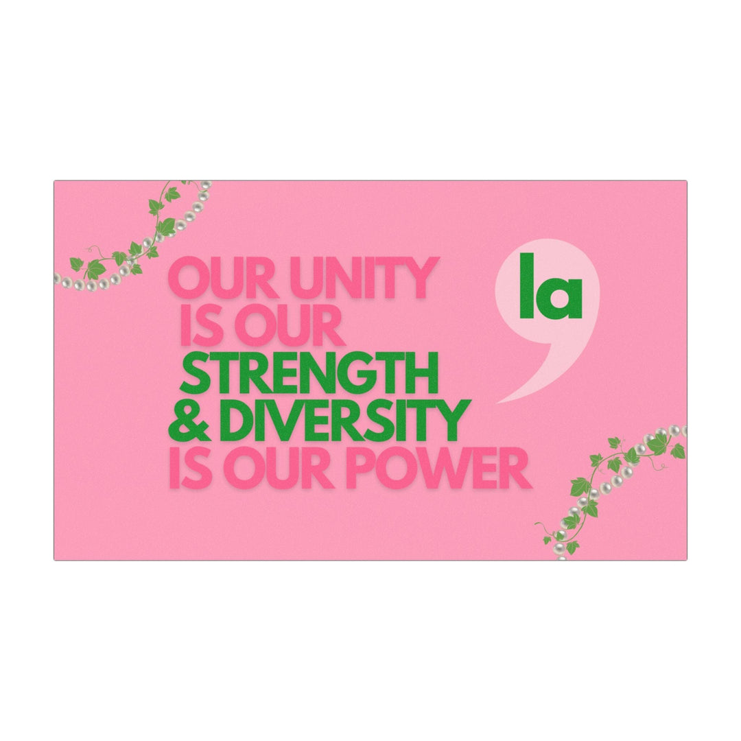 Pink and Green Strength & Diversity Is Our Power Kamala Harris Car Magnets