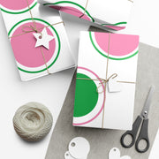Pink & Green Dots Gift Wrapping Paper