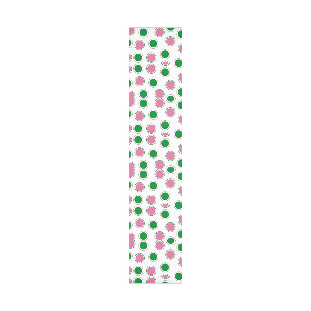 Pink & Green Dots Gift Wrapping Paper