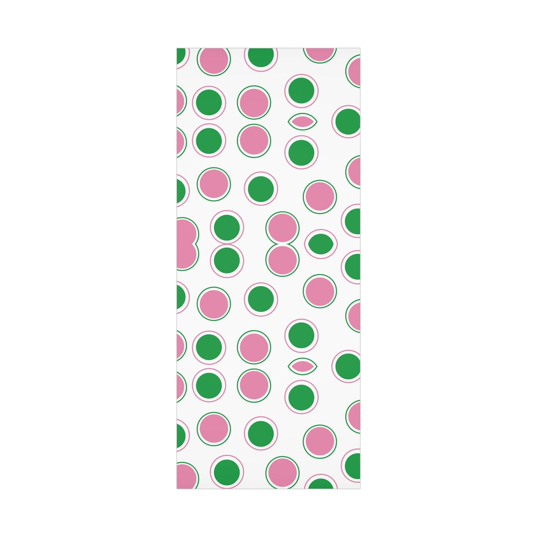 Pink & Green Dots Gift Wrapping Paper