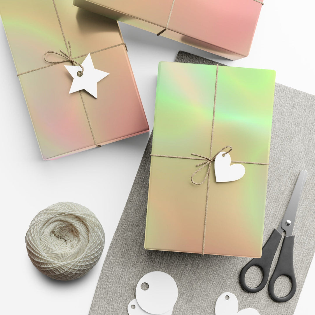 Pink & Green Marble Wrapping Paper