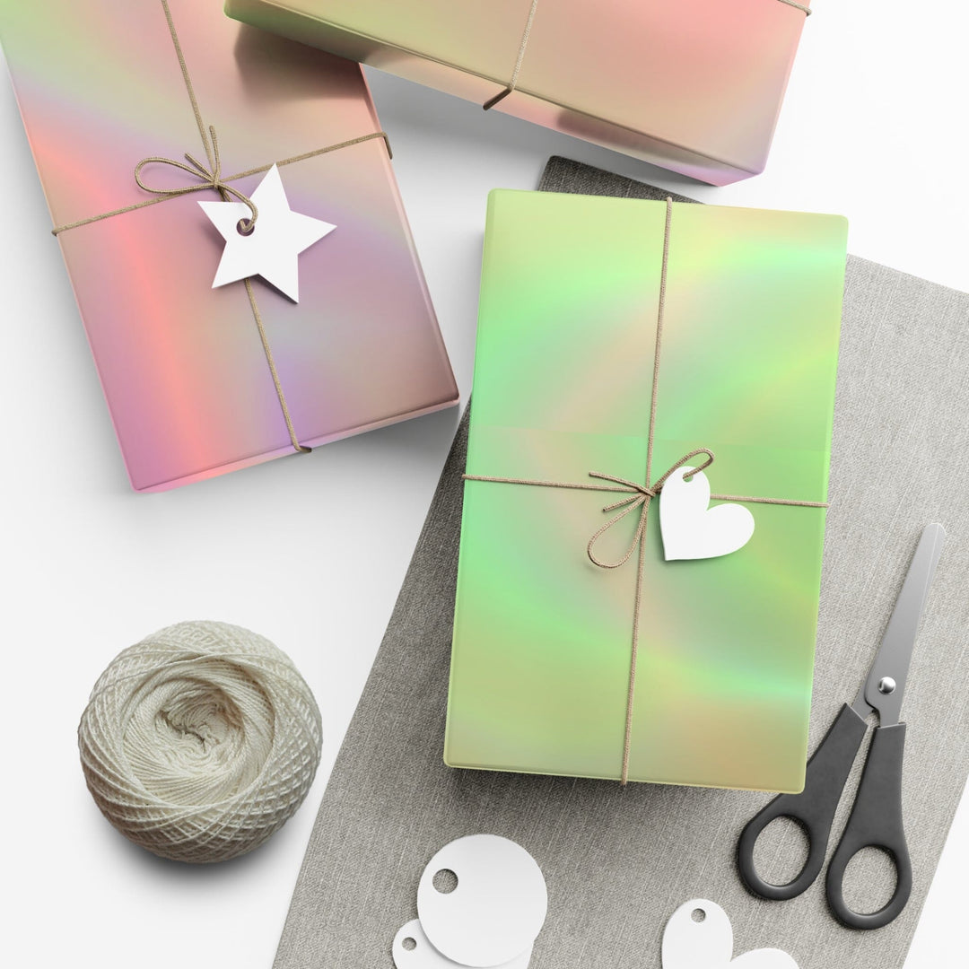 Pink & Green Marble Wrapping Paper