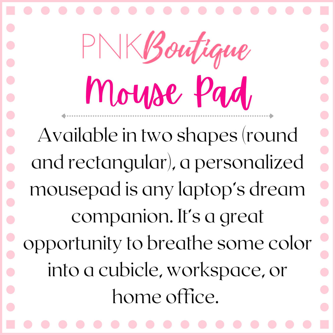 PNK Signature Pink & Green Mouse Pad