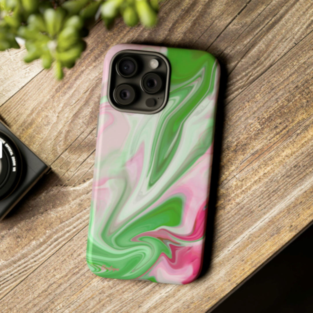 PNK Watercolor Pink & Green Plain Phone Case – PNK Boutique PNK Watercolor Pink & Green Plain Phone Case – PNK Boutique