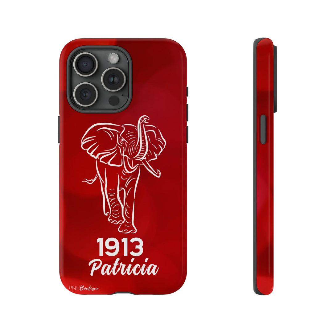 Red and White Personalized Phone Case