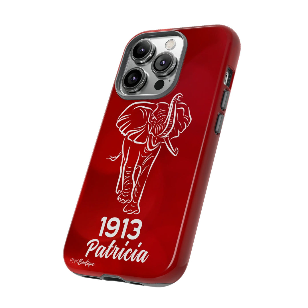 Red and White Personalized Phone Case